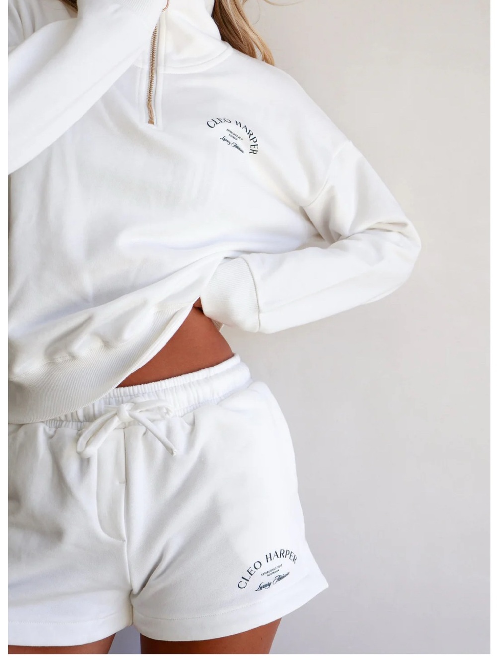 Cleo Harper Theory Shorts - Ivory